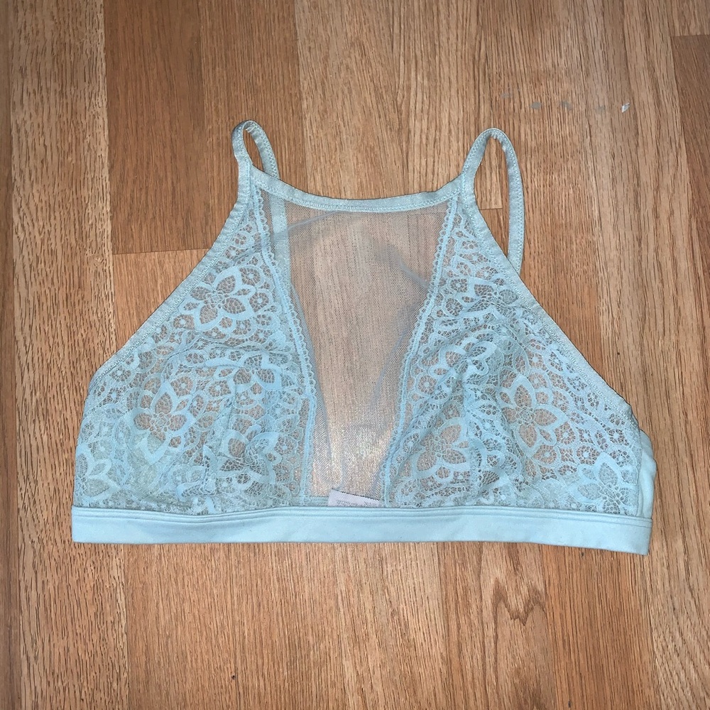 Baby Blue Halter Top Bra